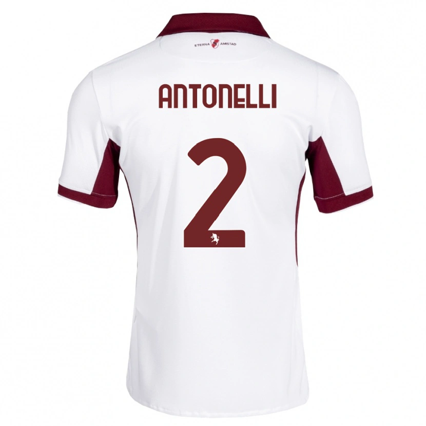 Danxen Kid Moise Antonelli #2 Burgundy White Red Away Jersey 2026/27 T-Shirt