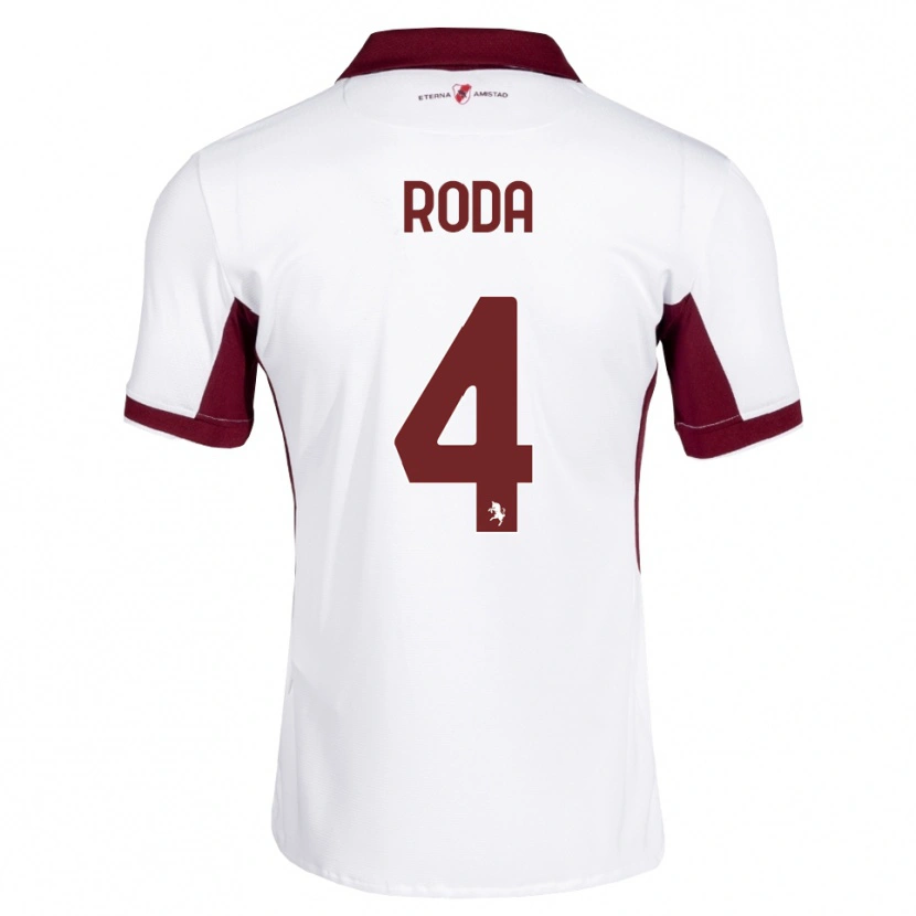 Danxen Kid Alex Roda #4 Burgundy White Red Away Jersey 2026/27 T-Shirt