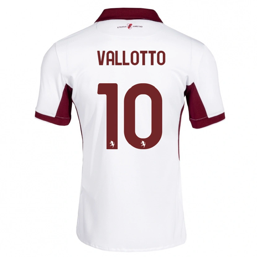 Danxen Kid Greta Vallotto #10 Burgundy White Red Away Jersey 2026/27 T-Shirt
