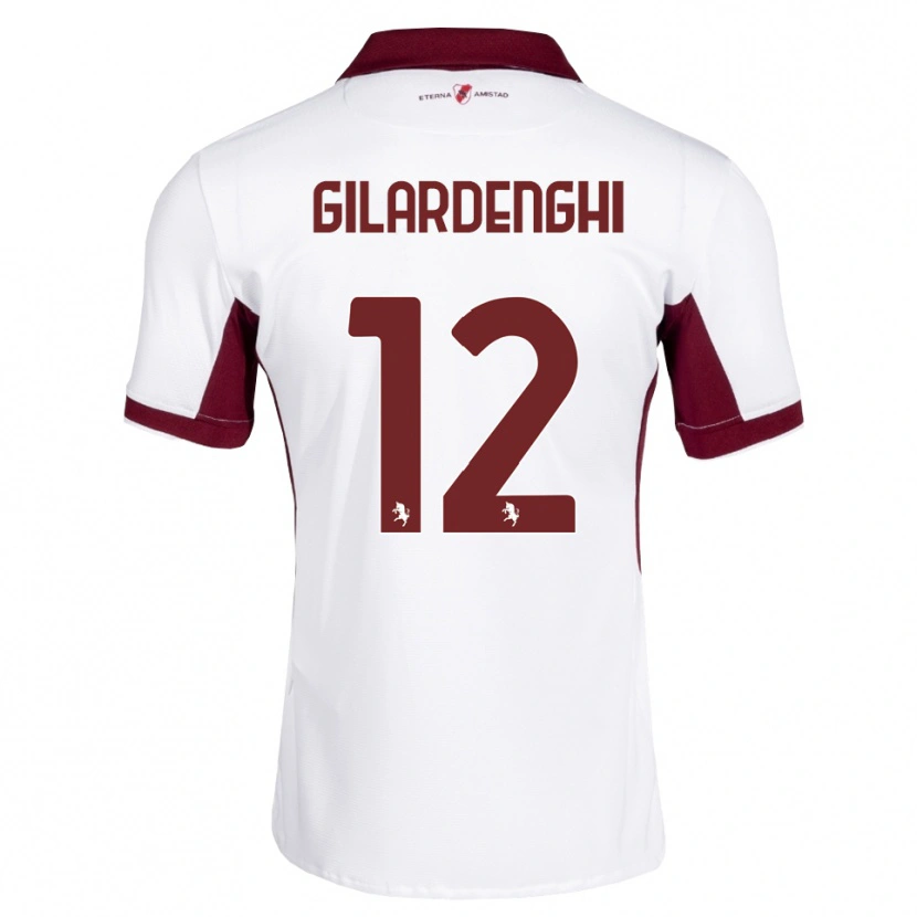 Danxen Kid Riccardo Gilardenghi #12 Burgundy White Red Away Jersey 2026/27 T-Shirt