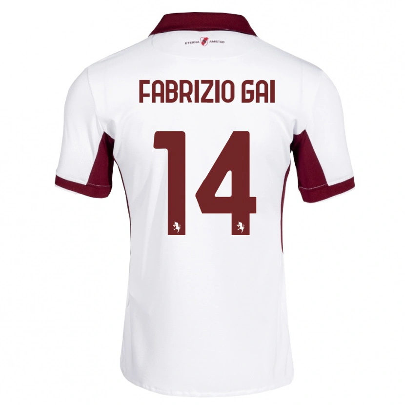 Danxen Kid Fabrizio Gai #14 Burgundy White Red Away Jersey 2026/27 T-Shirt
