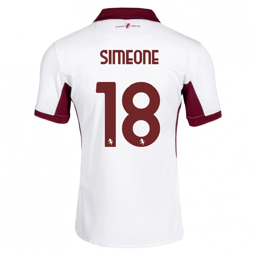 Danxen Kid Giovanni Simeone #18 Burgundy White Red Away Jersey 2026/27 T-Shirt