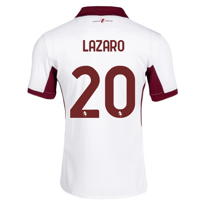 Danxen Kid Valentino Lazaro #20 Burgundy White Red Away Jersey 2026/27 T-Shirt