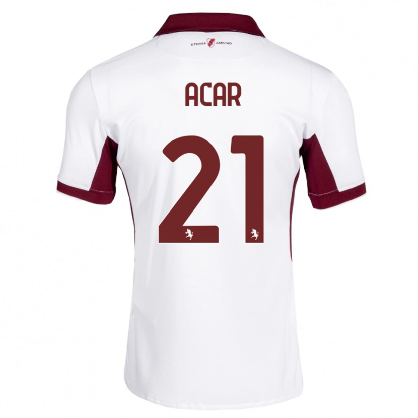 Danxen Kid Emirhan Acar #21 Burgundy White Red Away Jersey 2026/27 T-Shirt