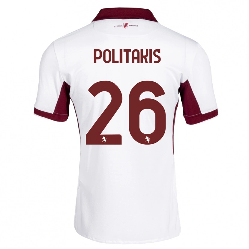 Danxen Kid Grigorios Politakis #26 Burgundy White Red Away Jersey 2026/27 T-Shirt