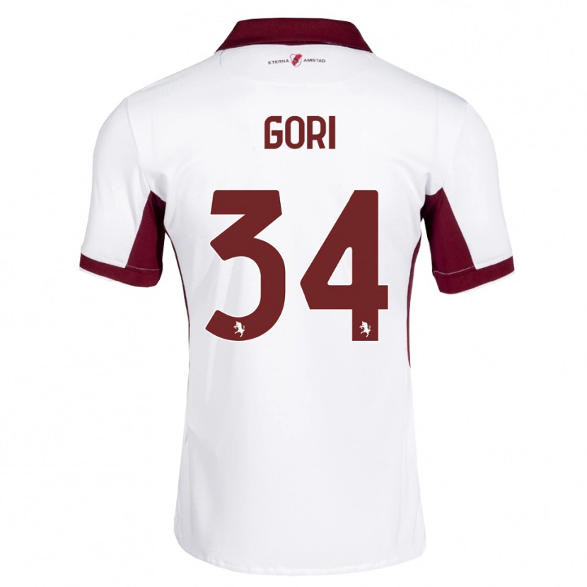 Danxen Kid Gabriele Gori #34 Burgundy White Red Away Jersey 2026/27 T-Shirt