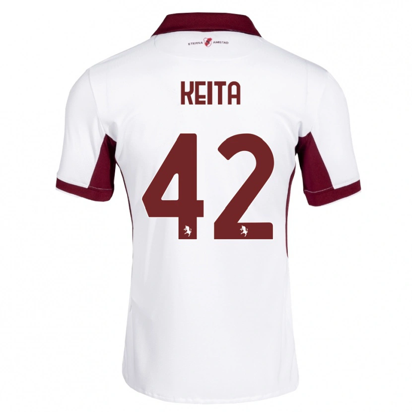 Danxen Kid Karamoko Keita #42 Burgundy White Red Away Jersey 2026/27 T-Shirt