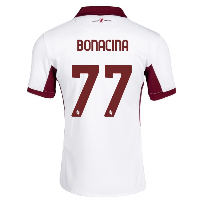 Danxen Kid David Bonacina #77 Burgundy White Red Away Jersey 2026/27 T-Shirt