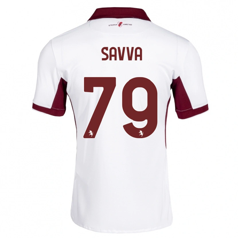 Danxen Kid Zanos Savva #79 Burgundy White Red Away Jersey 2026/27 T-Shirt