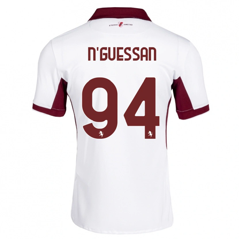 Danxen Kid Ange Caumenan N'guessan #94 Burgundy White Red Away Jersey 2026/27 T-Shirt