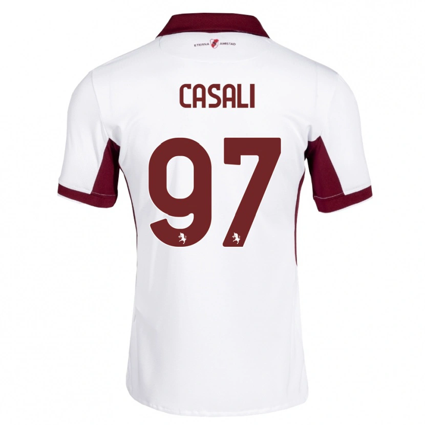 Danxen Kid Michele Casali #97 Burgundy White Red Away Jersey 2026/27 T-Shirt