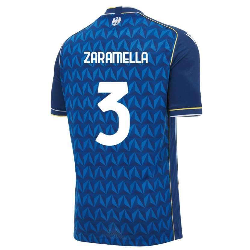Danxen Kid Pietro Zaramella #3 Royal Blue White Blue Away Jersey 2026/27 T-Shirt