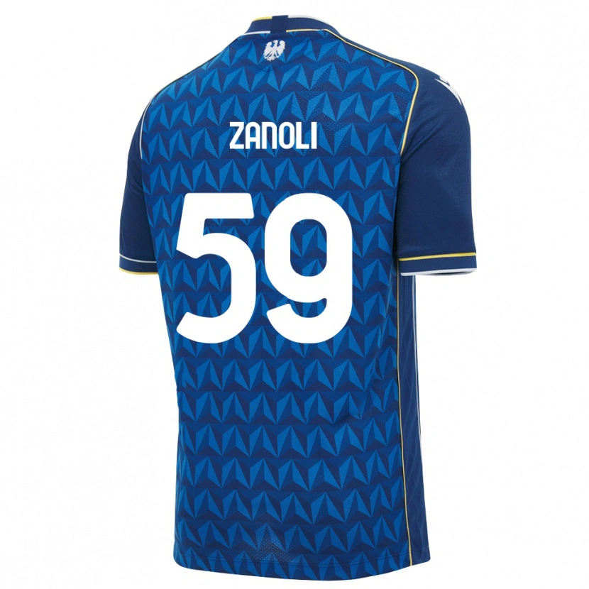 Danxen Kid Alessandro Zanoli #59 Royal Blue White Blue Away Jersey 2026/27 T-Shirt