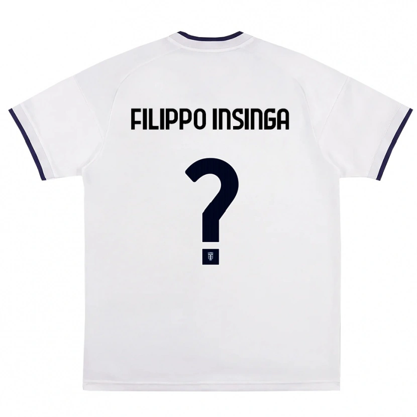 Danxen Kid Samuele Filippo Insinga #0 White Red Royal Blue Away Jersey 2026/27 T-Shirt