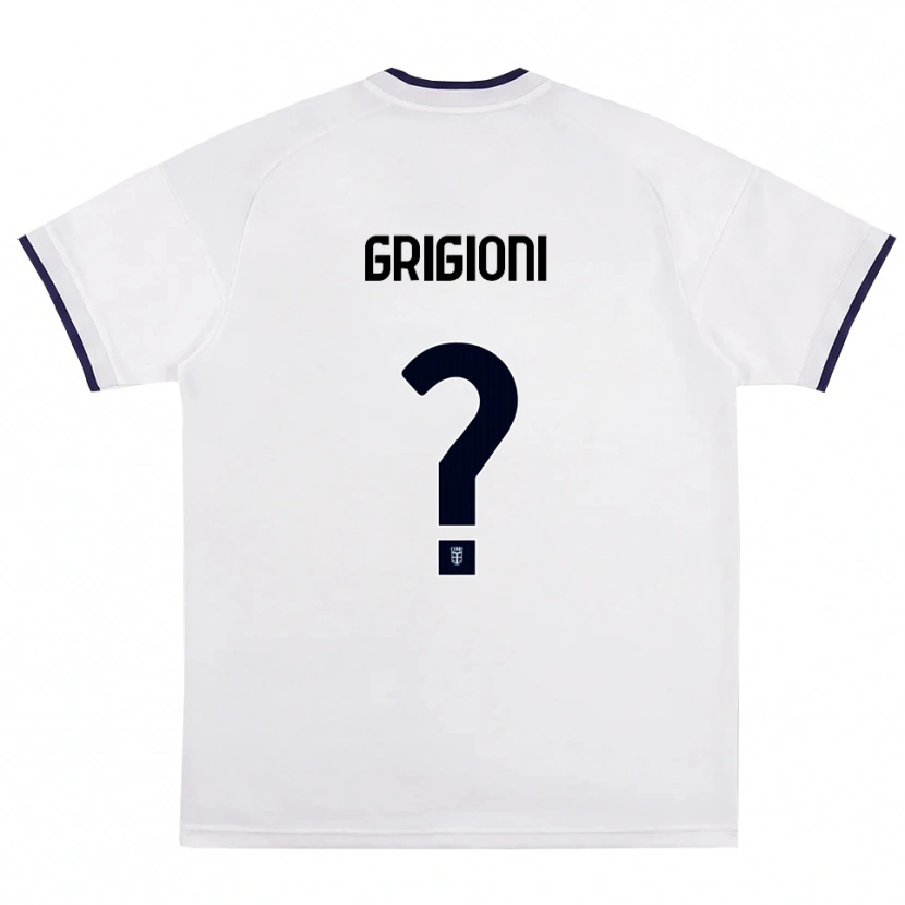 Danxen Kid Alessandro Grigioni #0 White Red Royal Blue Away Jersey 2026/27 T-Shirt