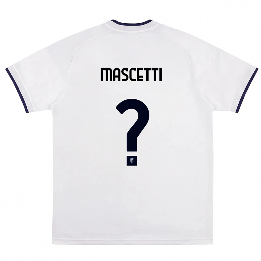 Danxen Kid Francesco Mascetti #0 White Red Royal Blue Away Jersey 2026/27 T-Shirt