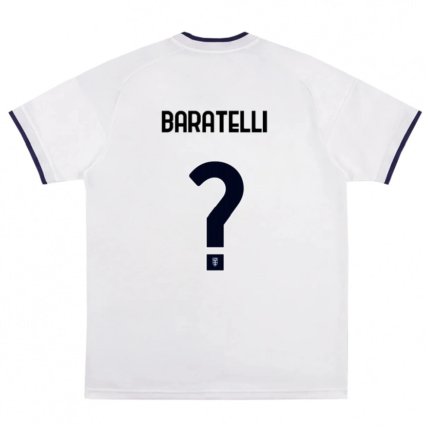 Danxen Kid Mattia Baratelli #0 White Red Royal Blue Away Jersey 2026/27 T-Shirt