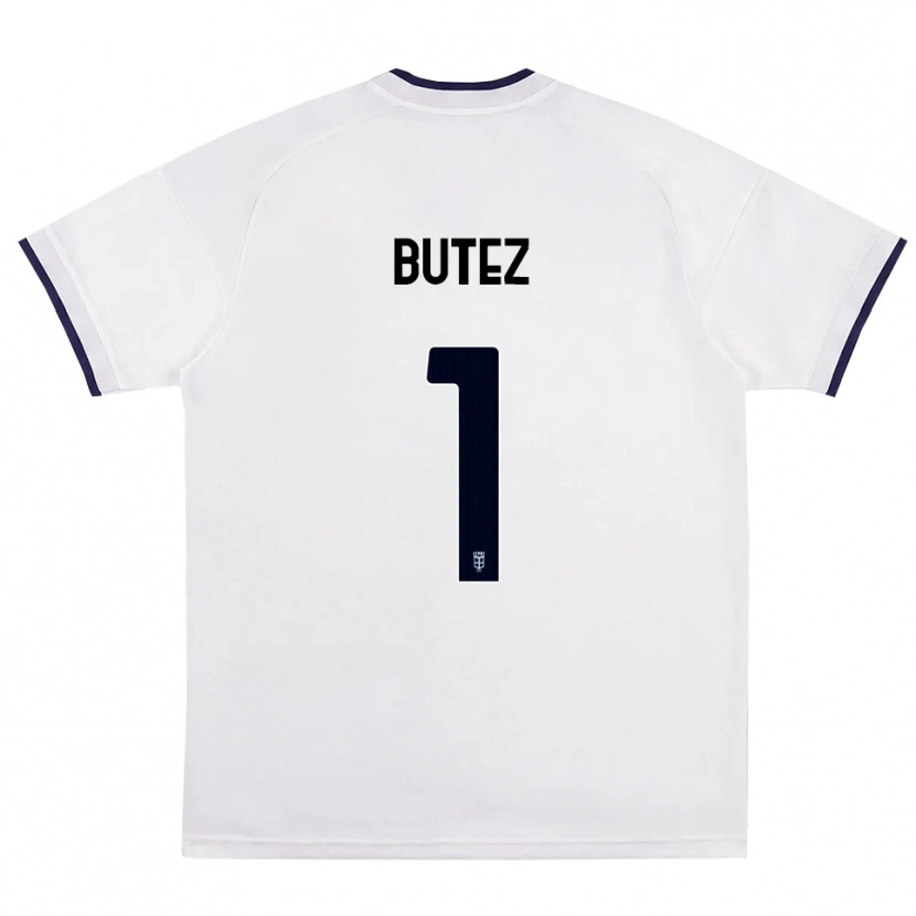 Danxen Kid Jean Butez #1 White Red Royal Blue Away Jersey 2026/27 T-Shirt