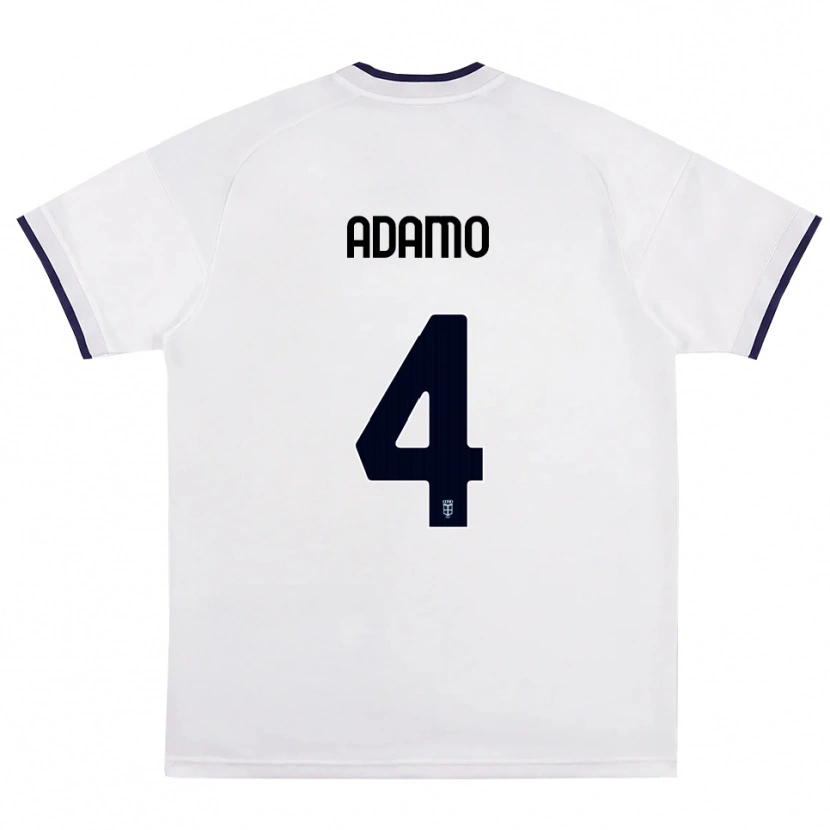 Danxen Kid Andrea Adamo #4 White Red Royal Blue Away Jersey 2026/27 T-Shirt