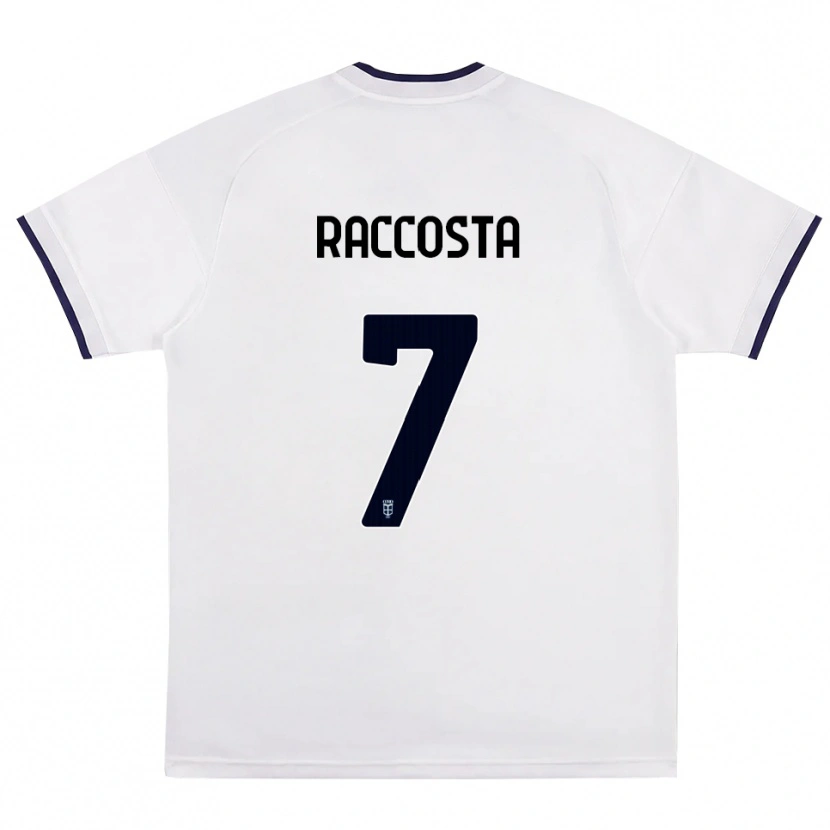 Danxen Kid Jacopo Raccosta #7 White Red Royal Blue Away Jersey 2026/27 T-Shirt