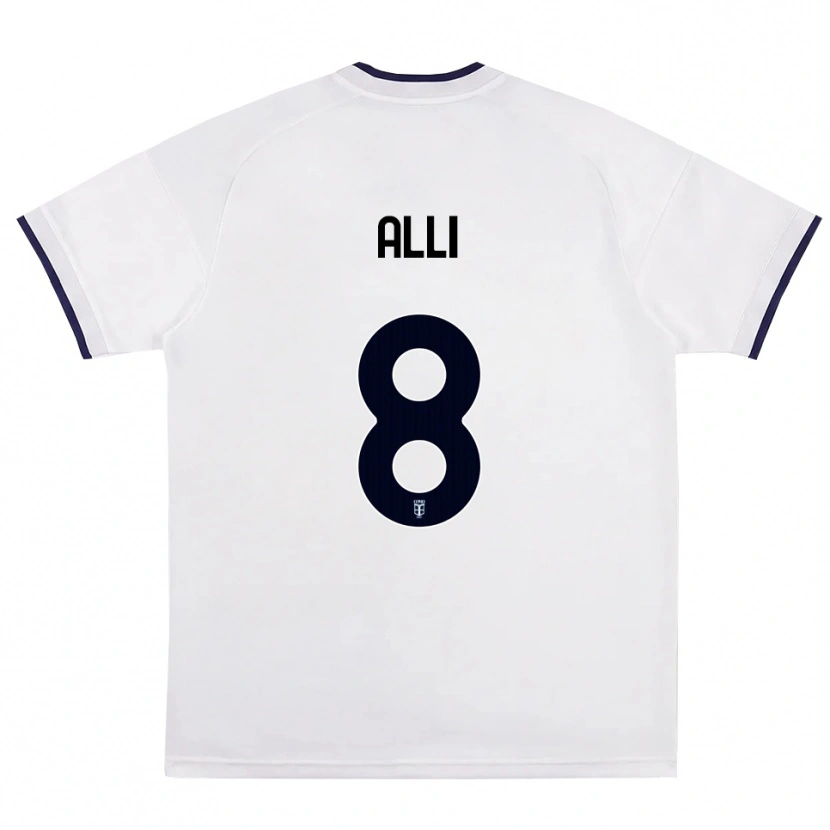 Danxen Kid Dele Alli #8 White Red Royal Blue Away Jersey 2026/27 T-Shirt
