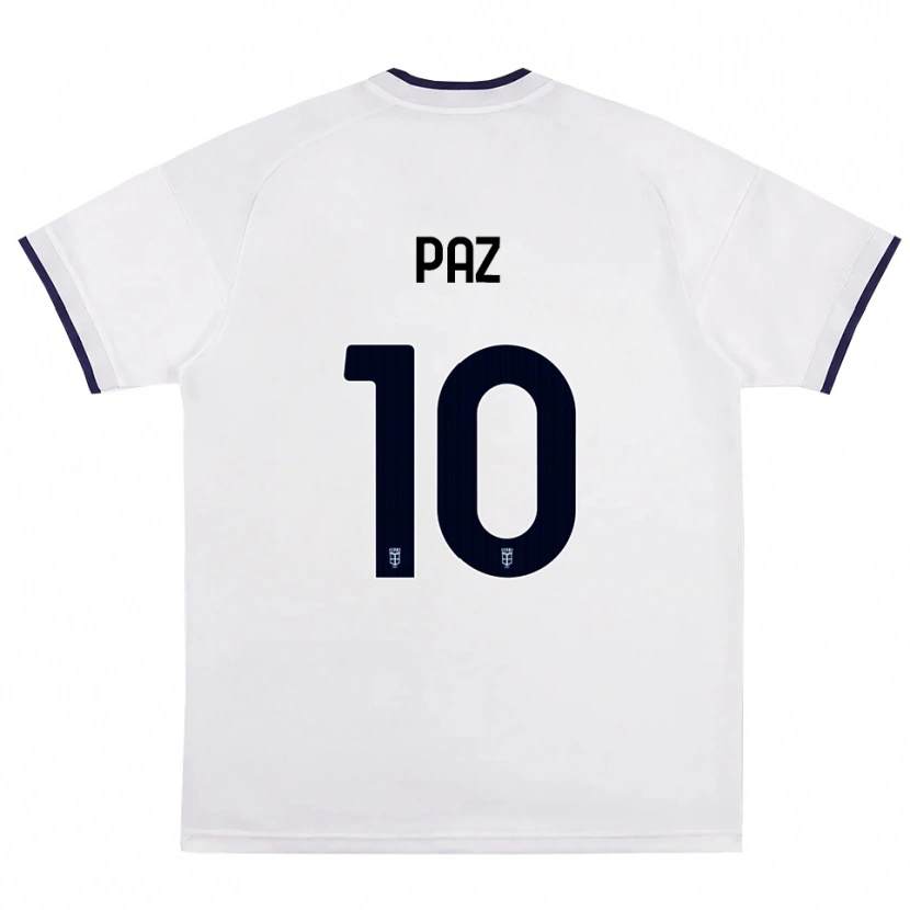 Danxen Kid Nico Paz #10 White Red Royal Blue Away Jersey 2026/27 T-Shirt