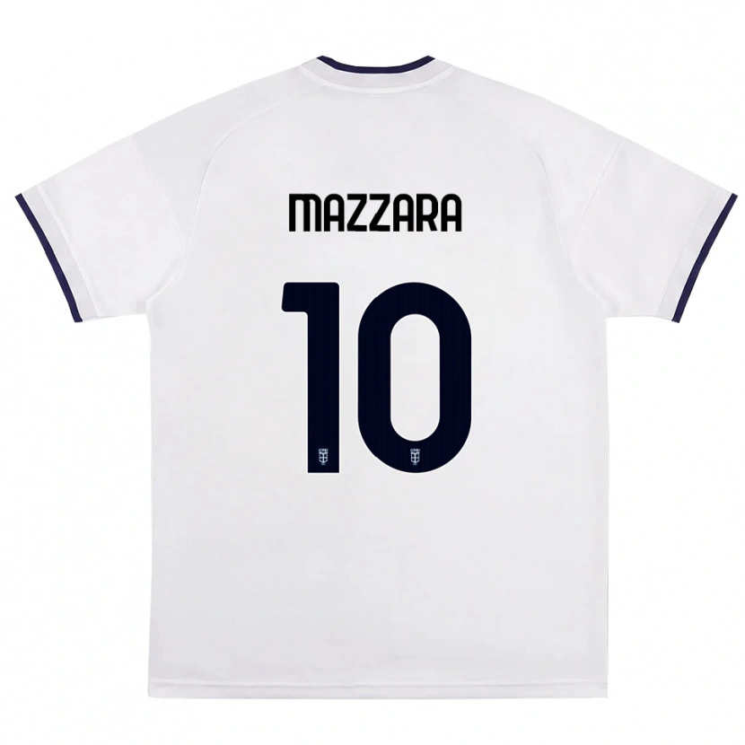 Danxen Kid Cristian Mazzara #10 White Red Royal Blue Away Jersey 2026/27 T-Shirt