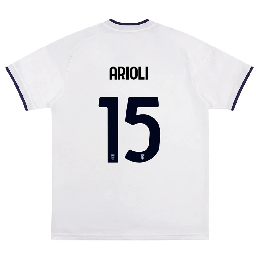 Danxen Kid Mattia Arioli #15 White Red Royal Blue Away Jersey 2026/27 T-Shirt