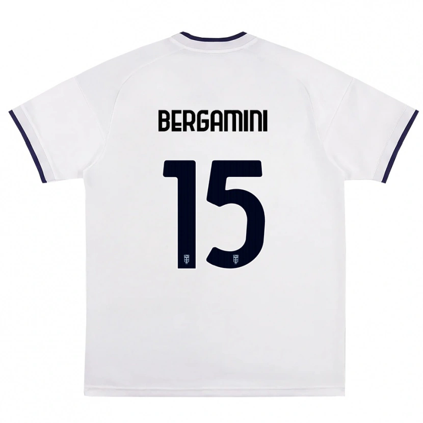 Danxen Kid Mattia Bergamini #15 White Red Royal Blue Away Jersey 2026/27 T-Shirt