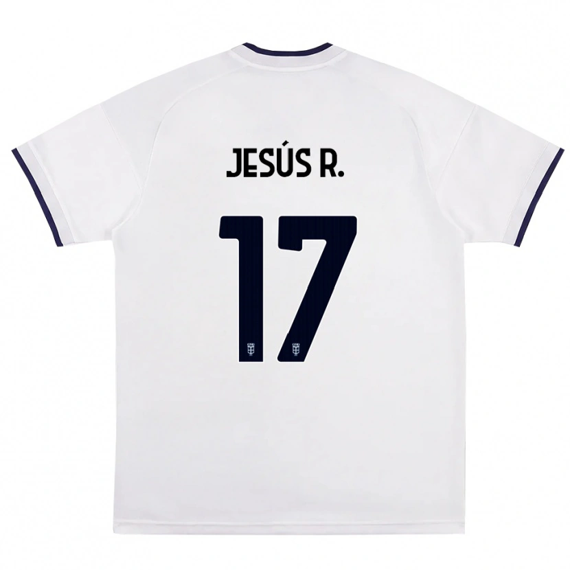 Danxen Kid Jesús Rodríguez #17 White Red Royal Blue Away Jersey 2026/27 T-Shirt