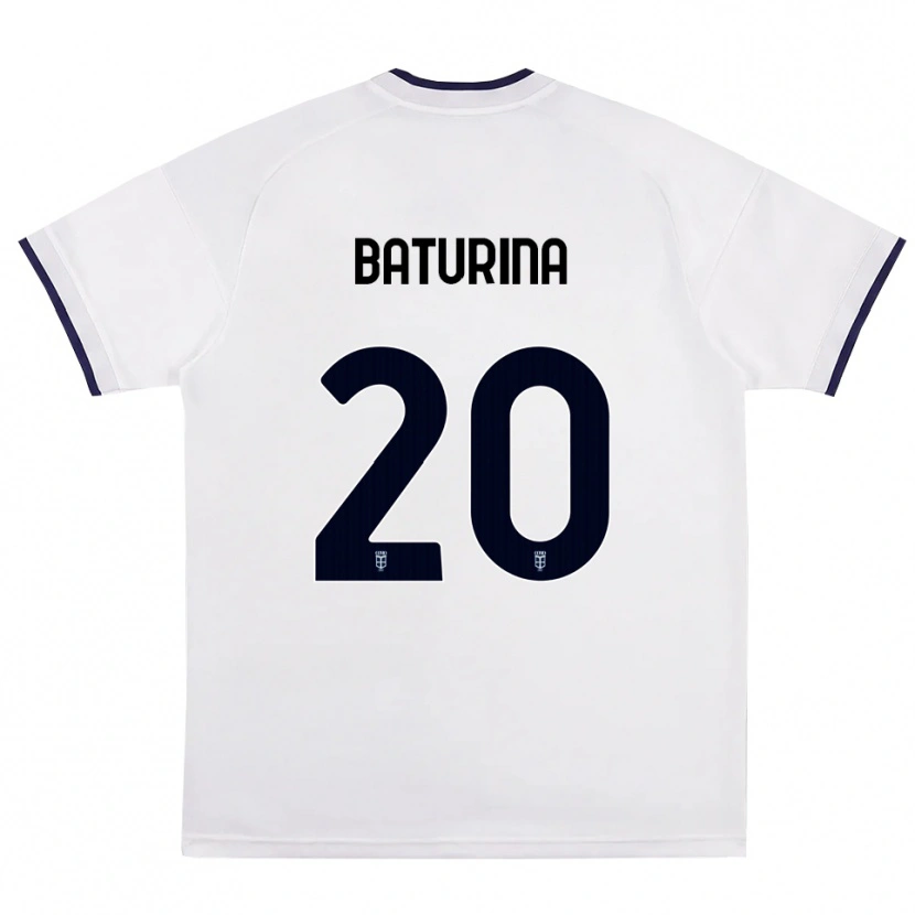 Danxen Kid Martin Baturina #20 White Red Royal Blue Away Jersey 2026/27 T-Shirt