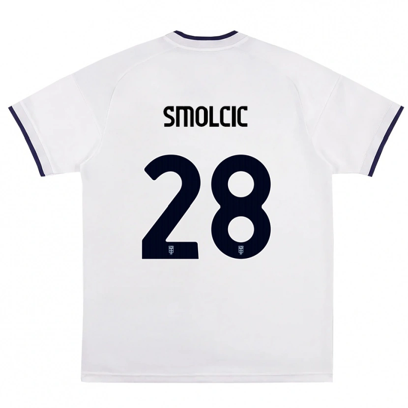 Danxen Kid Ivan Smolcic #28 White Red Royal Blue Away Jersey 2026/27 T-Shirt