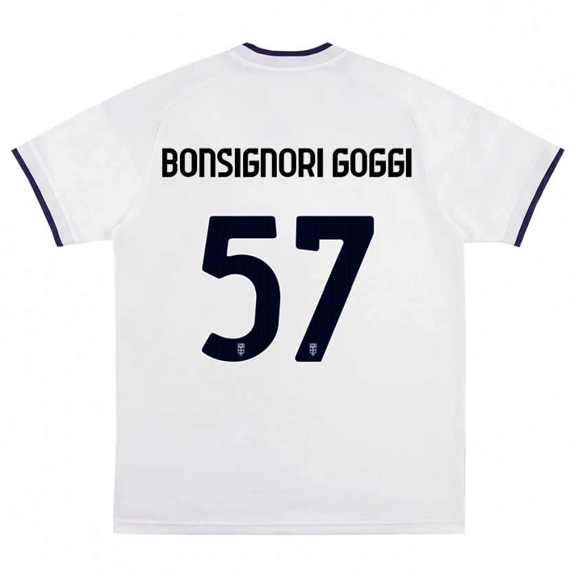 Danxen Kid Lorenzo Bonsignori #57 White Red Royal Blue Away Jersey 2026/27 T-Shirt