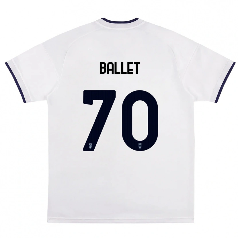 Danxen Kid Samuel Ballet #70 White Red Royal Blue Away Jersey 2026/27 T-Shirt