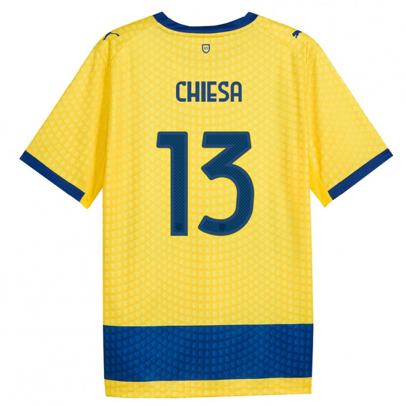 Danxen Kid Riccardo Chiesa #13 Yellow Blue Black Away Jersey 2026/27 T-Shirt