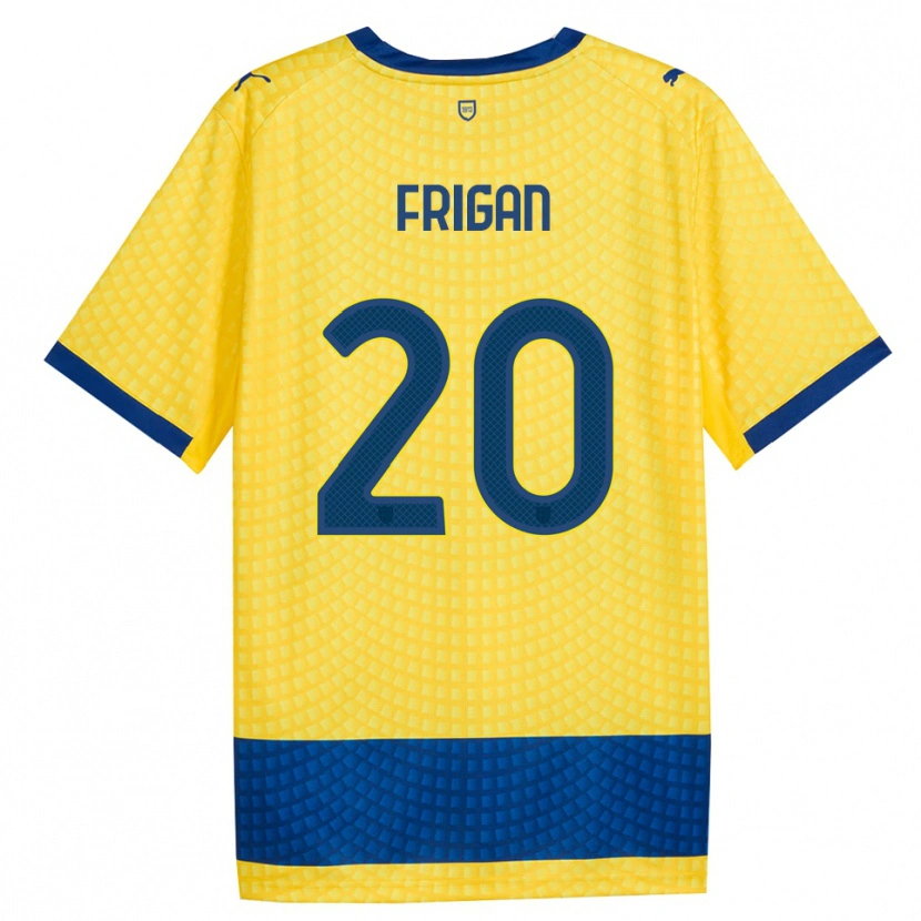 Danxen Kid Matija Frigan #20 Yellow Blue Black Away Jersey 2026/27 T-Shirt