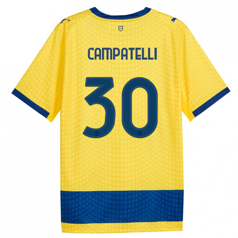 Danxen Kid Marco Campatelli #30 Yellow Blue Black Away Jersey 2026/27 T-Shirt