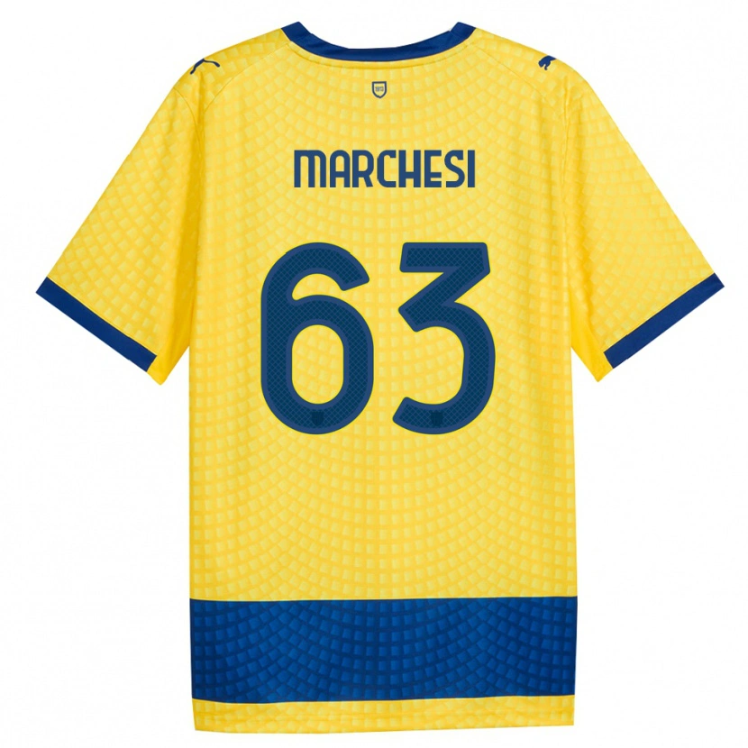 Danxen Kid Lorenzo Marchesi #63 Yellow Blue Black Away Jersey 2026/27 T-Shirt