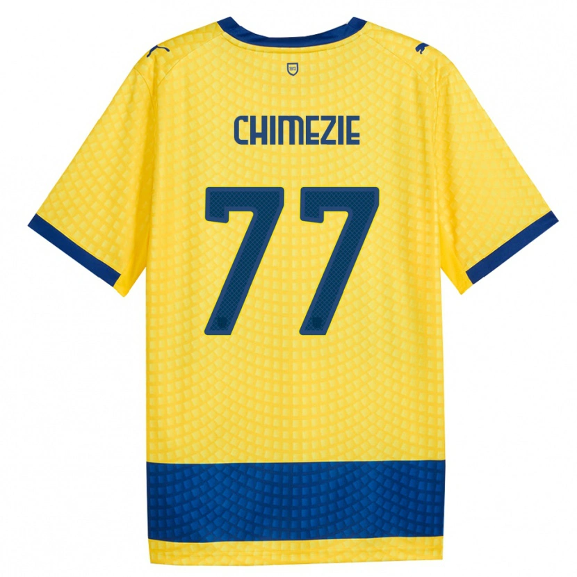 Danxen Kid Giorgio Chimezie #77 Yellow Blue Black Away Jersey 2026/27 T-Shirt