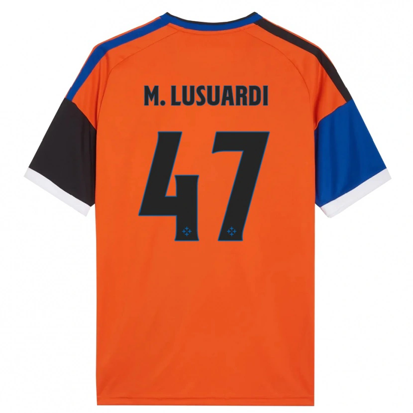 Danxen Kid Mateus Lusuardi #47 Orange Blue Black White Away Jersey 2026/27 T-Shirt