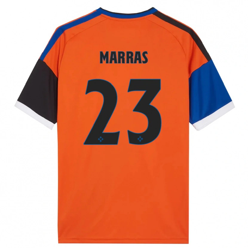 Danxen Kid Tommaso Marras #23 Orange Blue Black White Away Jersey 2026/27 T-Shirt
