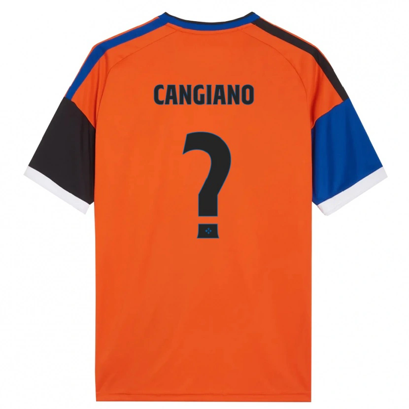 Danxen Kid Cristian Cangiano #0 Orange Blue Black White Away Jersey 2026/27 T-Shirt
