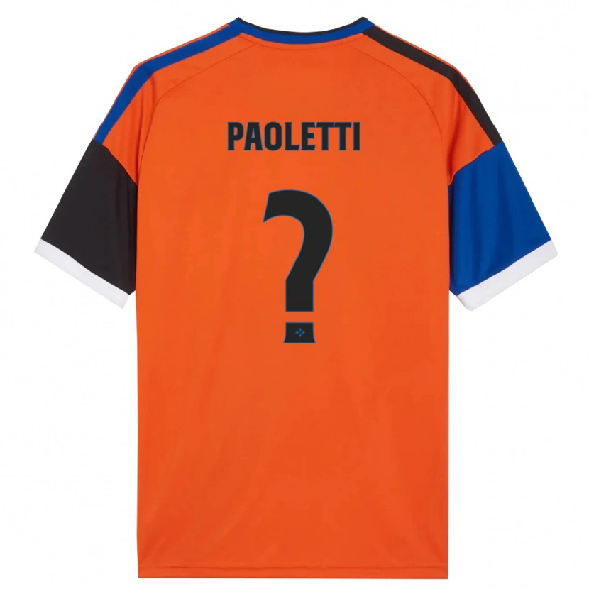 Danxen Kid Tommaso Paoletti #0 Orange Blue Black White Away Jersey 2026/27 T-Shirt