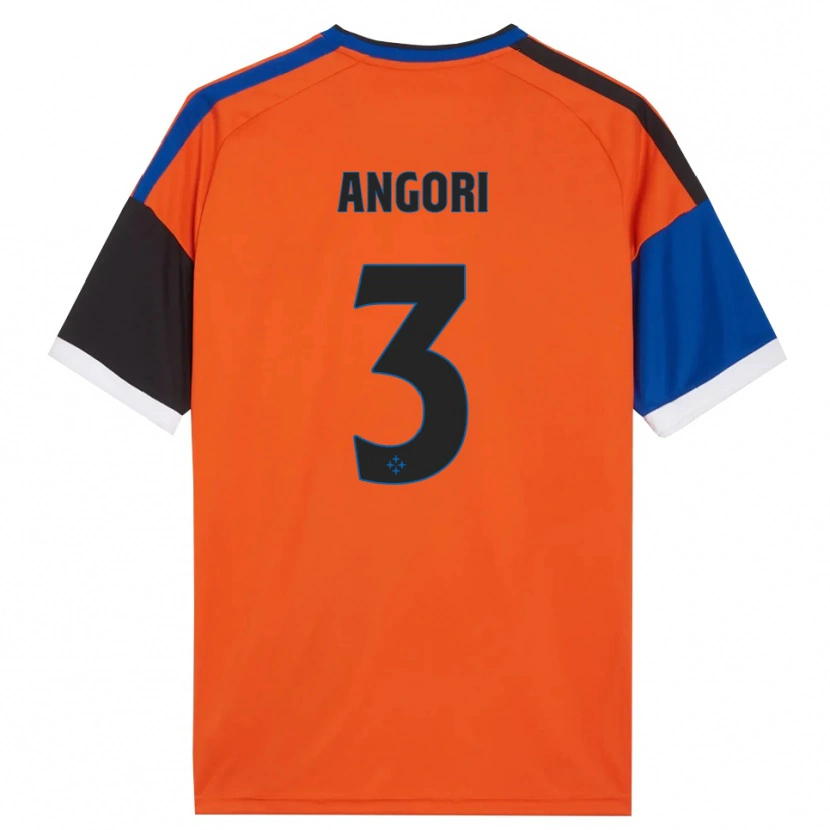 Danxen Kid Samuele Angori #3 Orange Blue Black White Away Jersey 2026/27 T-Shirt