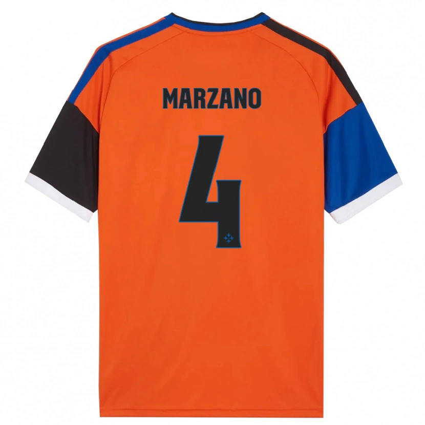 Danxen Kid Michelangelo Marzano #4 Orange Blue Black White Away Jersey 2026/27 T-Shirt