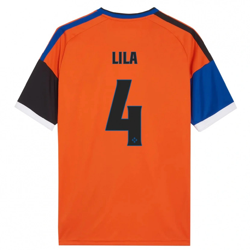 Danxen Kid Fabjan Lila #4 Orange Blue Black White Away Jersey 2026/27 T-Shirt