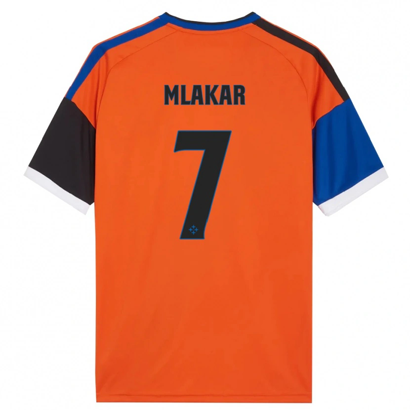 Danxen Kid Jan Mlakar #7 Orange Blue Black White Away Jersey 2026/27 T-Shirt