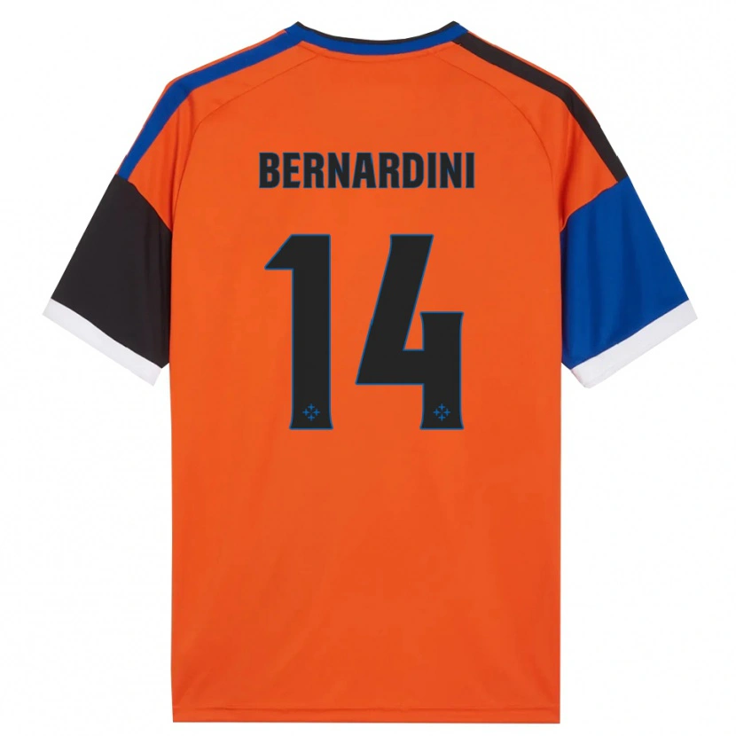 Danxen Kid Andrea Bernardini #14 Orange Blue Black White Away Jersey 2026/27 T-Shirt