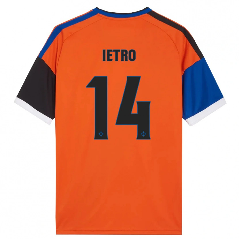 Danxen Kid Alessandro Ietro #14 Orange Blue Black White Away Jersey 2026/27 T-Shirt
