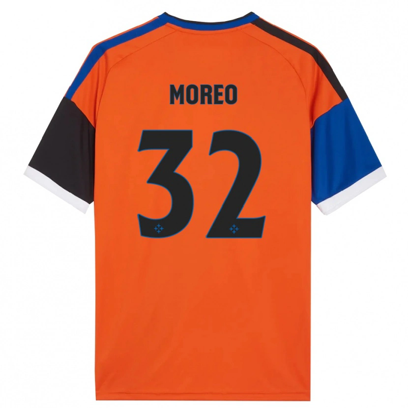 Danxen Kid Stefano Moreo #32 Orange Blue Black White Away Jersey 2026/27 T-Shirt